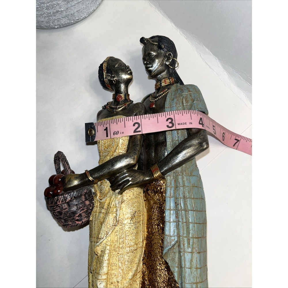 African Man And Women Statue Pre Owned - Picture 7 of 7